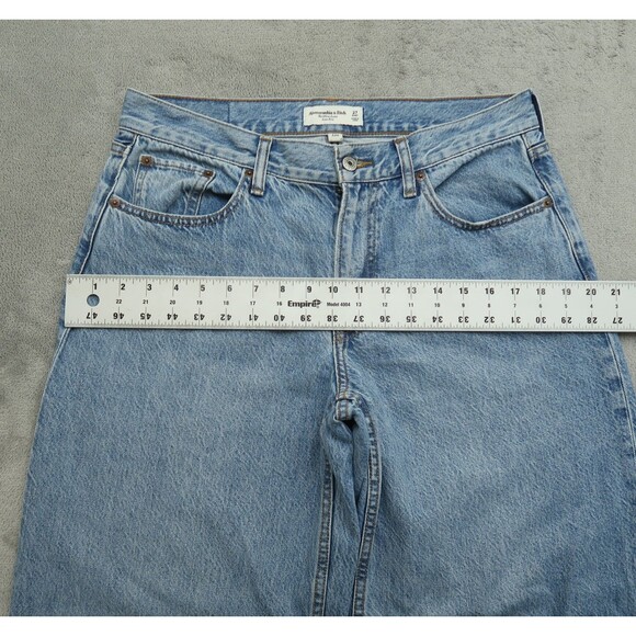 Abercrombie & Fitch Jeans Women's Size 27 Short Low-Rise Ultra Loose 28" Inseam - Picture 8 of 16